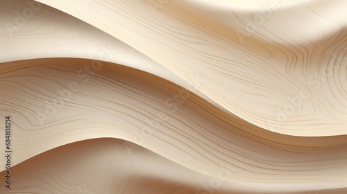 Fototapeta Naklejka Na Ścianę i Meble -  Light wood 3D wave background