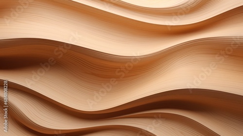 Light wood 3D wave background