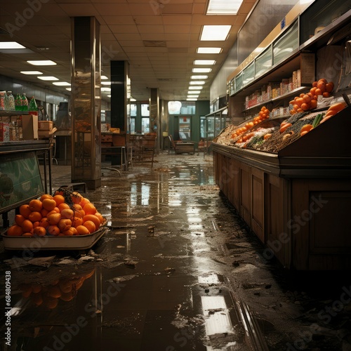 Supermarket , fruit and vegetable zone photo