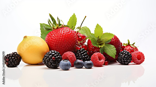 white background fruit