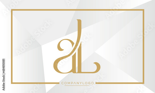 AL or LA Alphabet letters logo icon monogram