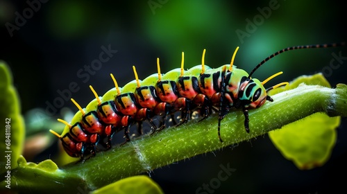 Details of a caterpillar's movements © Travel Stories