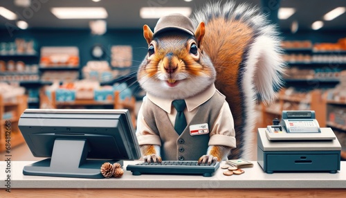 Squirrel Cashier photo