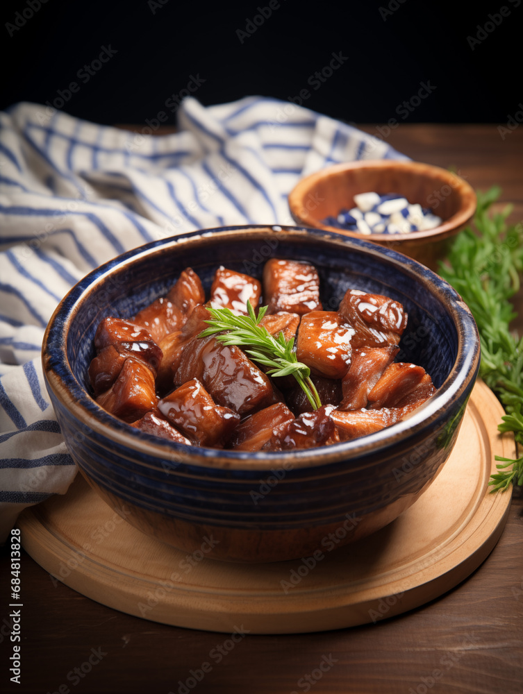 asian style sweet pork with black sauce asian style sweet pork with black sauce