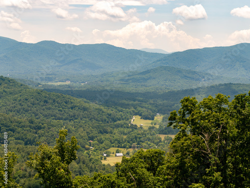 Smoky Mountains, Appalachian Mountains, Beautiful Landscape of Trees and Sky During Summer in the Eastern United States 11