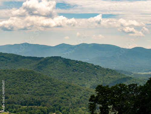 Smoky Mountains, Appalachian Mountains, Beautiful Landscape of Trees and Sky During Summer in the Eastern United States 09