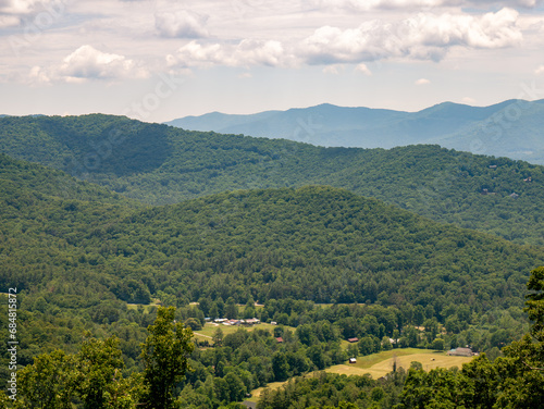 Smoky Mountains, Appalachian Mountains, Beautiful Landscape of Trees and Sky During Summer in the Eastern United States 05