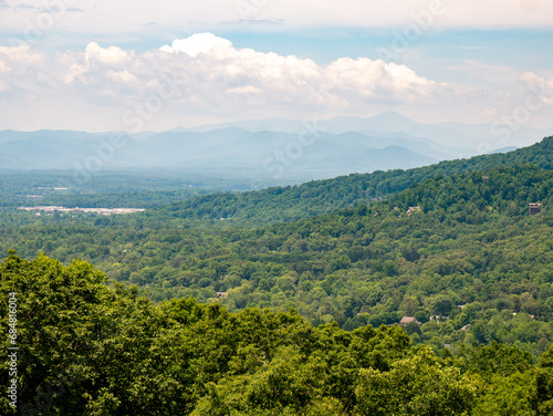 Smoky Mountains, Appalachian Mountains, Beautiful Landscape of Trees and Sky During Summer in the Eastern United States 02