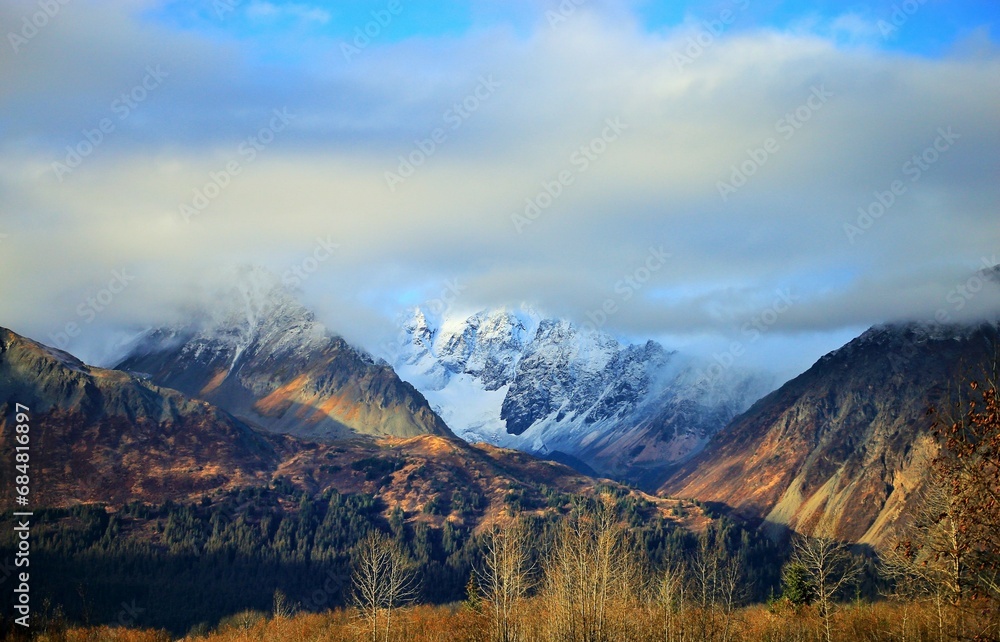 Sunrise in the mountains