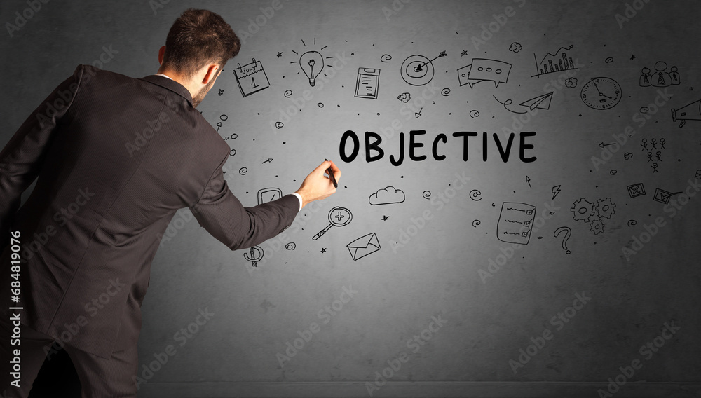 businessman drawing a creative idea sketch businessman drawing a creative idea sketch