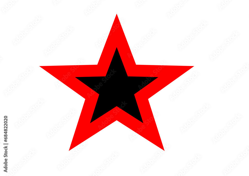 Fototapeta premium Red star