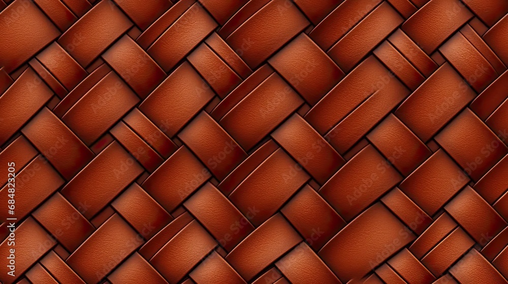 Naklejka premium a seamless pattern image that realistically captures the intricate details of a woven leather texture. SEAMLESS PATTERN. SEAMLESS WALLPAPER.
