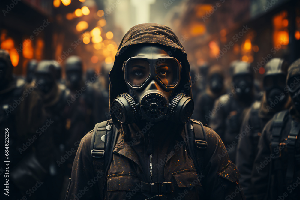 a soldier in a gas mask and helmet, a portrait of a warrior. military profession. a soldier in a gas mask and helmet, a portrait of a warrior. military profession.