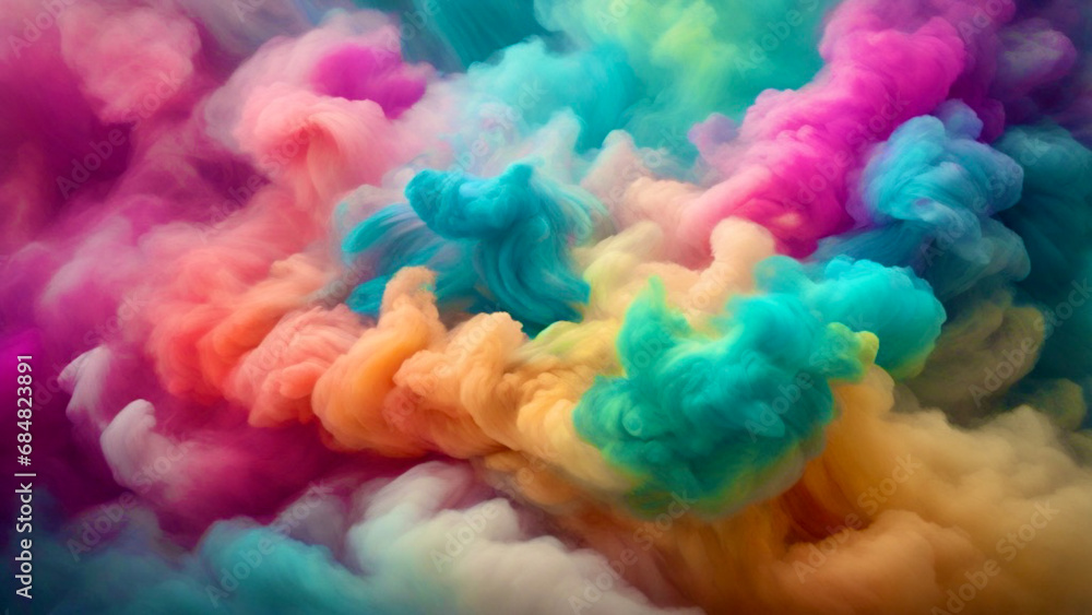 Colorful smoke cloud background Colorful smoke cloud background