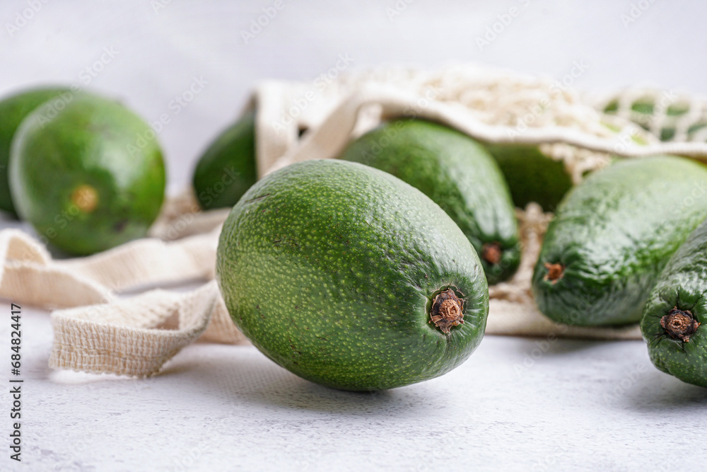 Fresh ripe avocados on white background Fresh ripe avocados on white background
