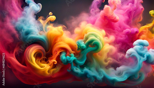 colorful smoke background