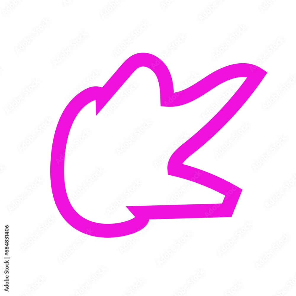 Pink outlines abstract shapes vector Pink outlines abstract shapes vector
