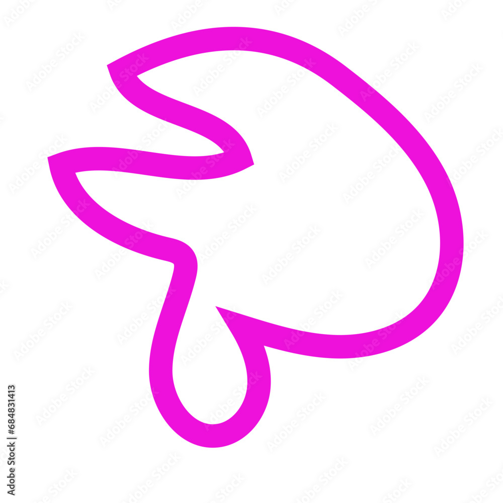 Pink outlines abstract shapes vector Pink outlines abstract shapes vector