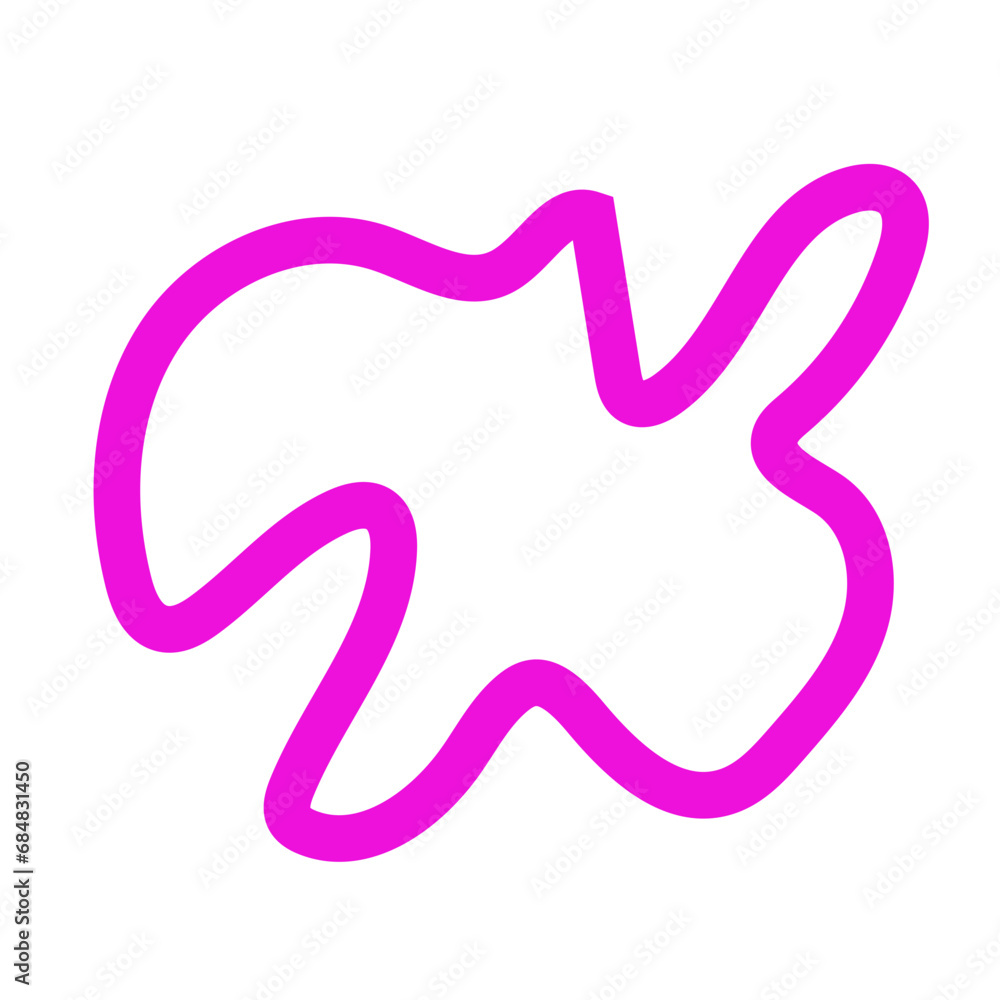 Pink outlines abstract shapes vector Pink outlines abstract shapes vector