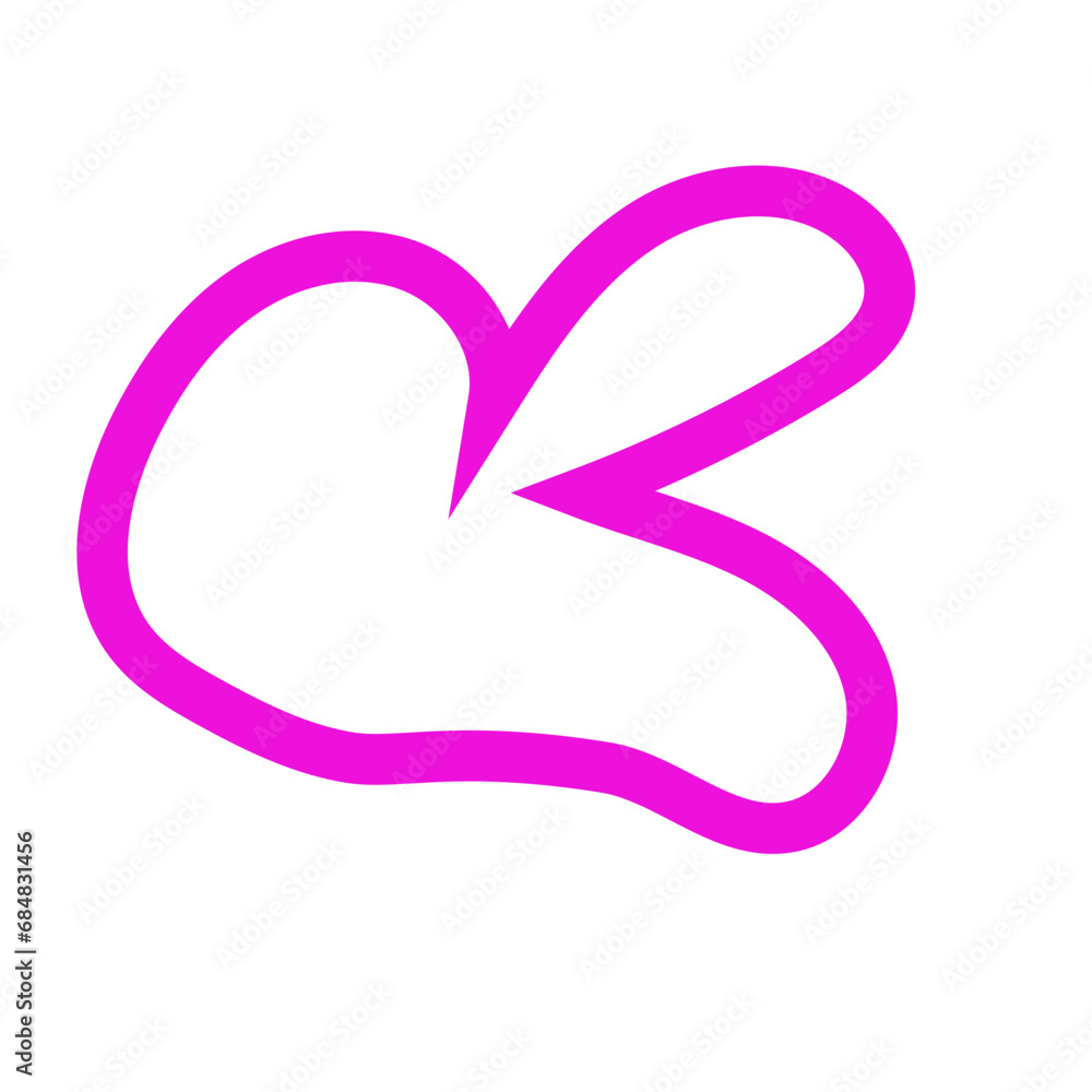 Pink outlines abstract shapes vector Pink outlines abstract shapes vector
