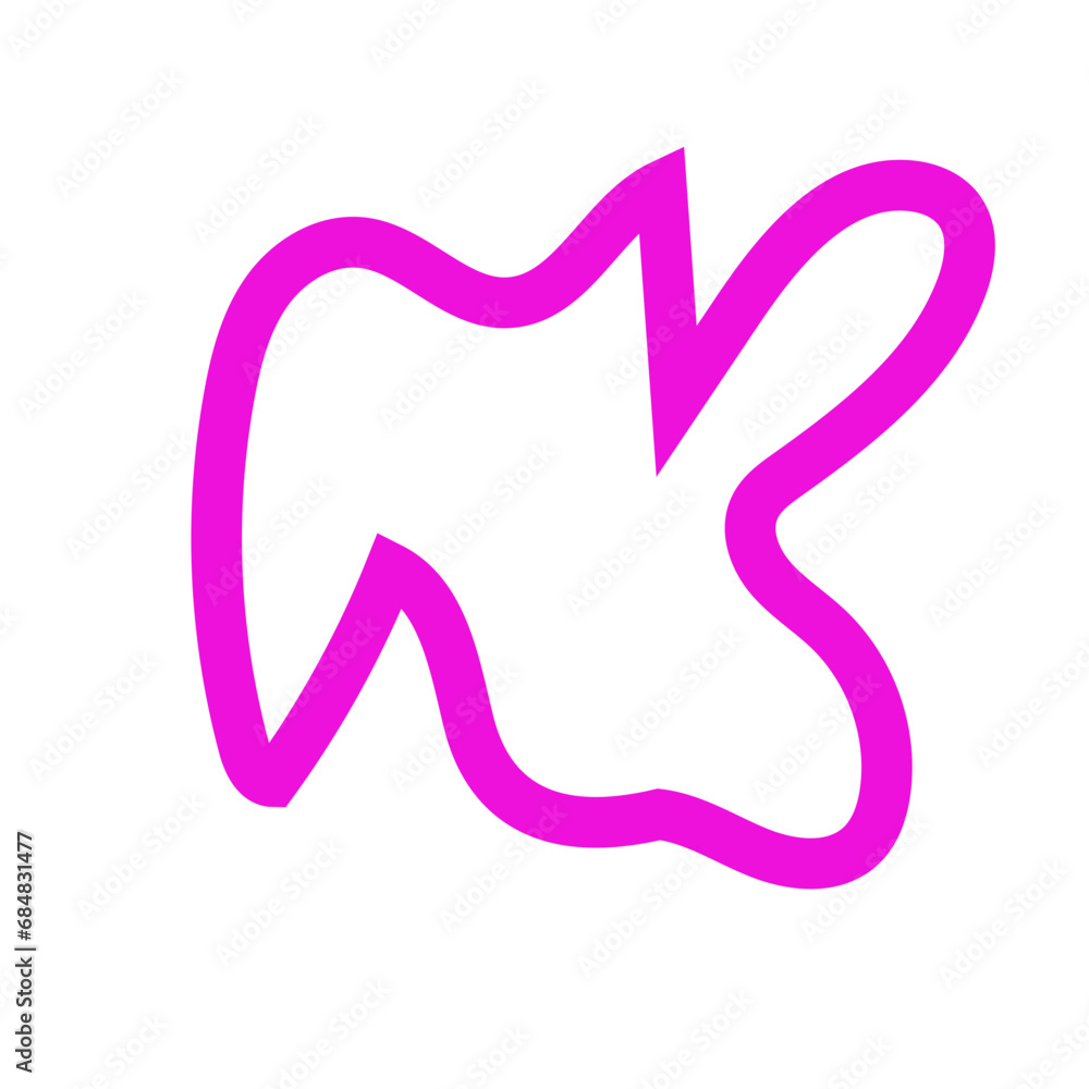 Pink outlines abstract shapes vector Pink outlines abstract shapes vector
