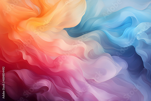 Abstract graphic background in colorful pastel colors. AI generative