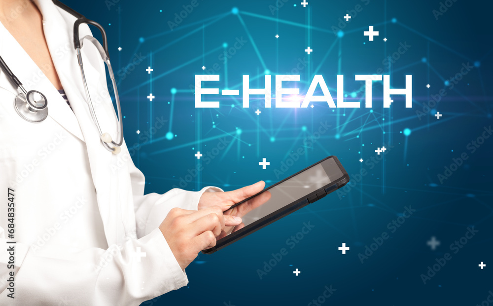 Doctor fills out medical record Doctor fills out medical record