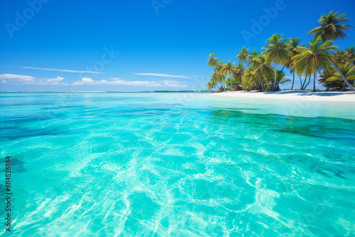 Discover a Breathtaking Tropical Haven. Pristine Beaches, Crystal Waters, and Serene Palm Trees