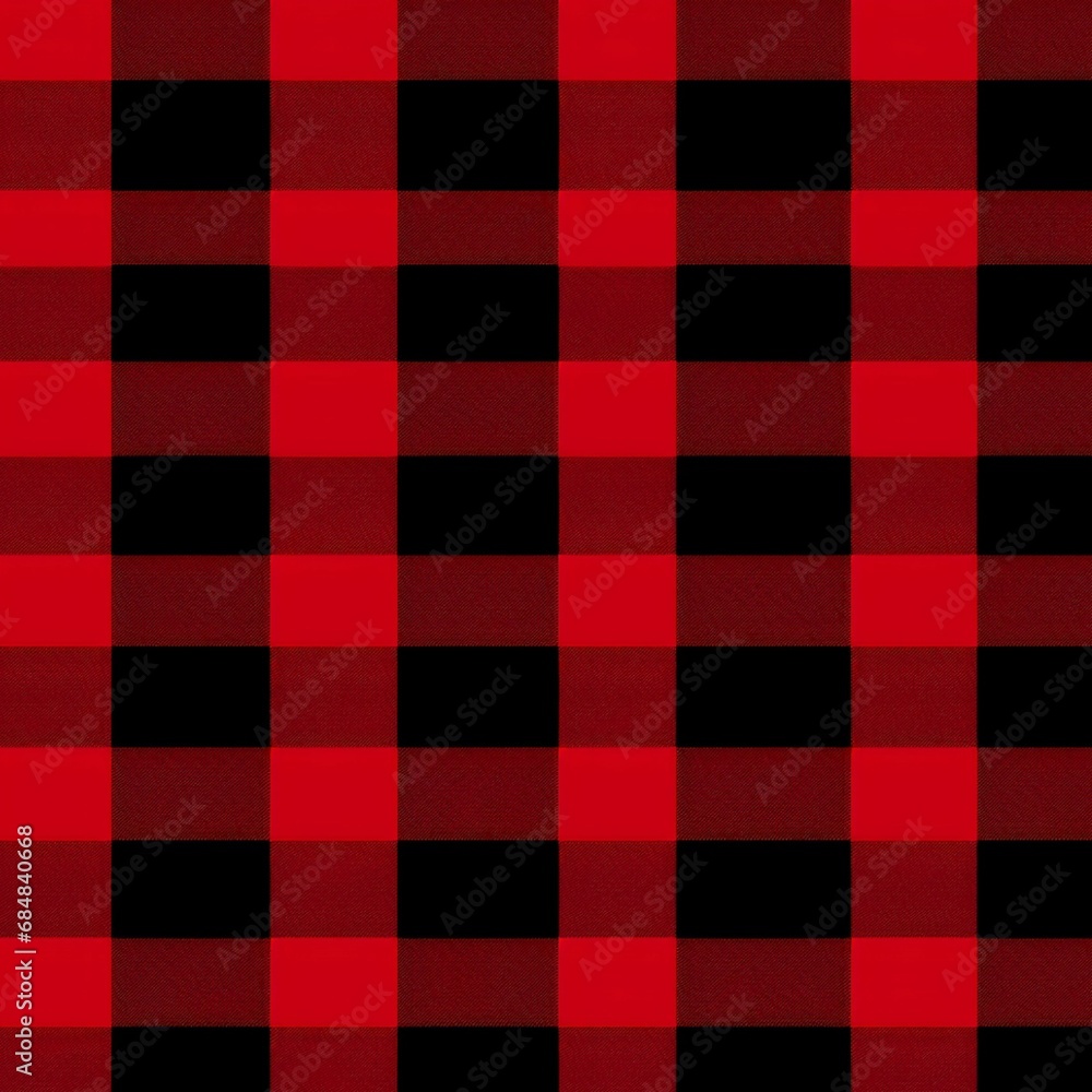 Red checkered pattern. Simple plaid background created with Generative Ai technology Red checkered pattern. Simple plaid background created with Generative Ai technology