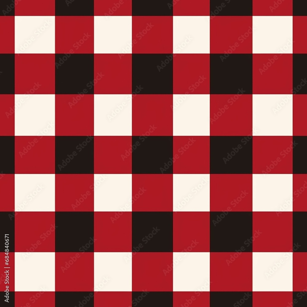 Red checkered pattern. Simple plaid background created with Generative Ai technology Red checkered pattern. Simple plaid background created with Generative Ai technology