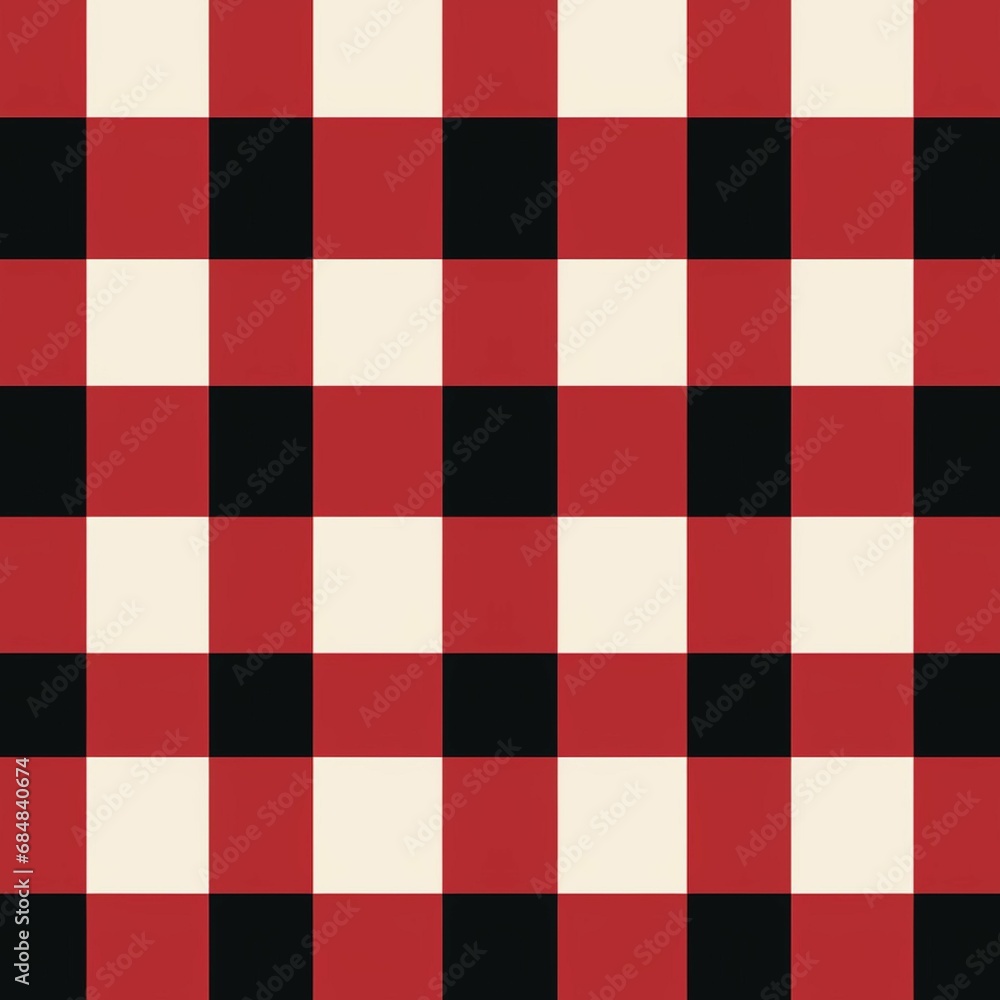 Red checkered pattern. Simple plaid background created with Generative Ai technology Red checkered pattern. Simple plaid background created with Generative Ai technology
