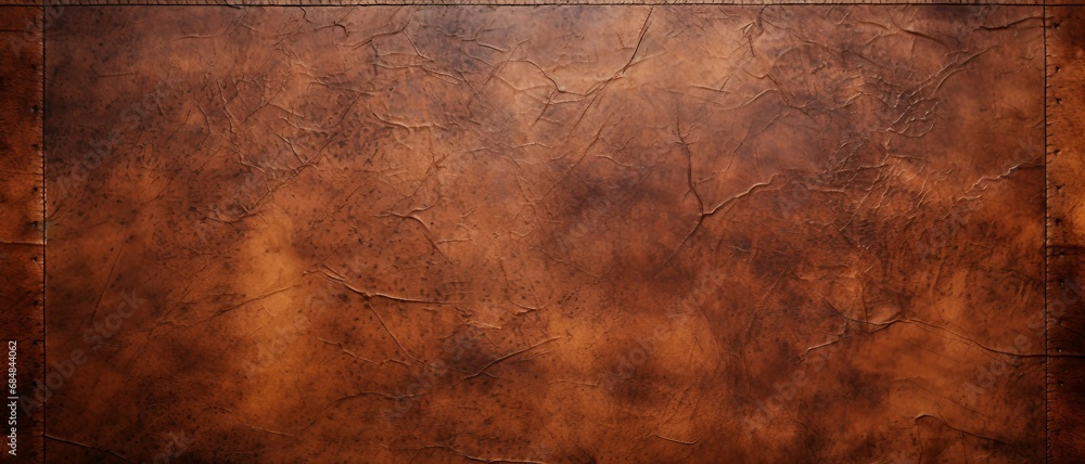 Distressed brown Leather texture background,a grunge texture inspired by distressed leather, can be used for printed materials like brochures, flyers, business cards.