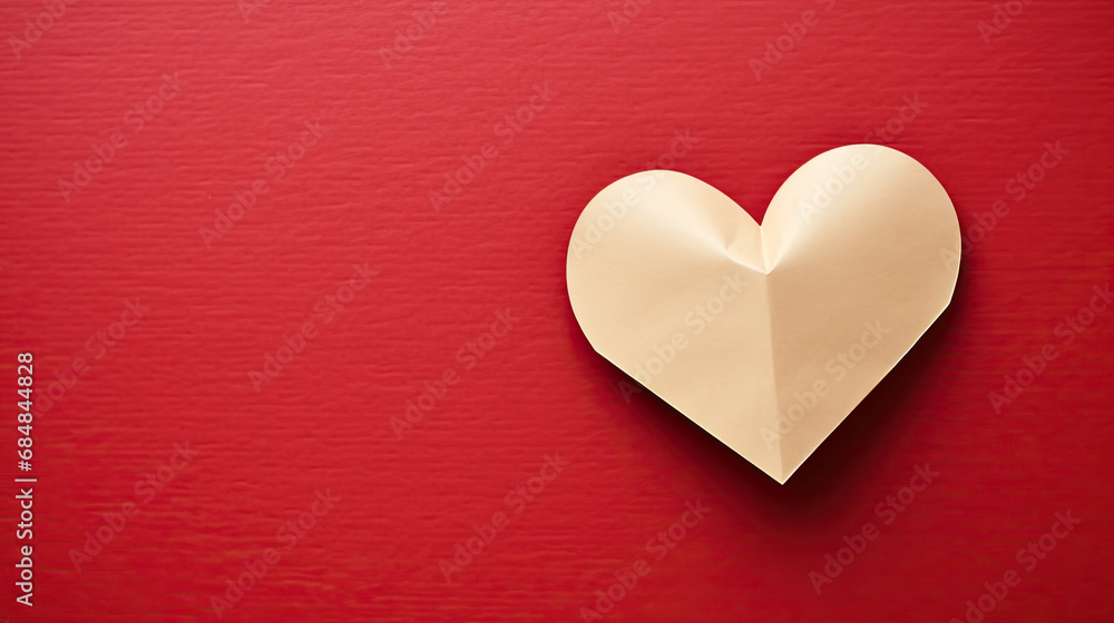 Heart shape, full paper, white background. Heart shape, full paper, white background.