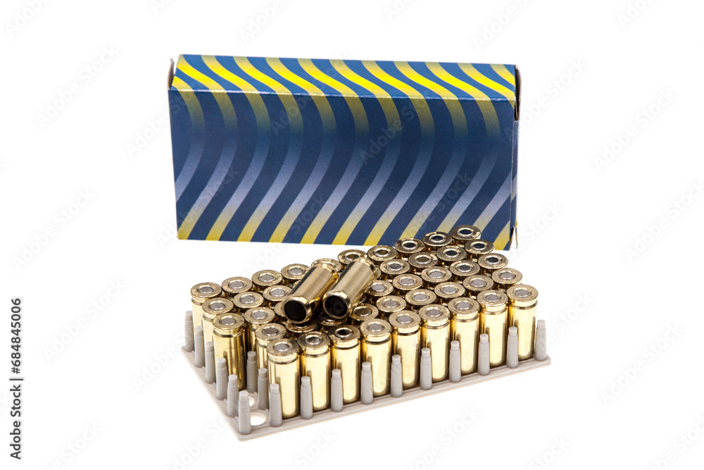 Cartridges with rubber bullets. Ammunition for a traumatic pistol. Non