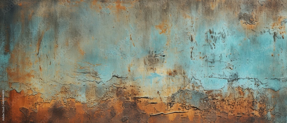 Roughened Metal Patina texture background, roughened metal surfaces with a grunge texture, can be used for printed materials like brochures, flyers, business cards.
 - obrazy, fototapety, plakaty 