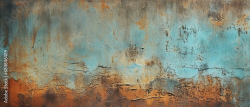 Roughened Metal Patina texture background, roughened metal surfaces with a grunge texture, can be used for printed materials like brochures, flyers, business cards.
 photo