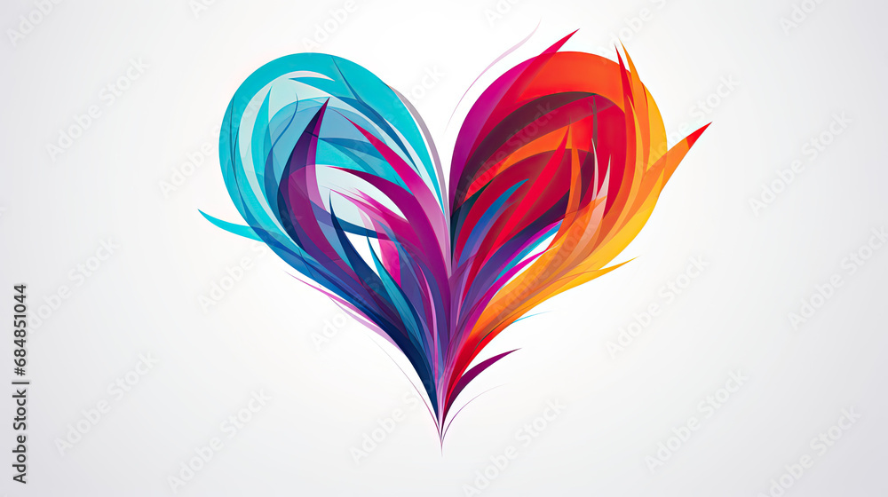 2D vector heart shape 2D vector heart shape
