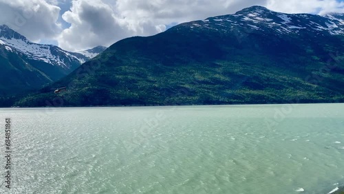 Skagway, Alaska: Temsco Helicopter sightseeing tours of glaciers and dog sled camps. Popular cruise excursions in Skagway, gold rush town on inside passage. Yakutania Point, Taiya Inlet.My Movie photo