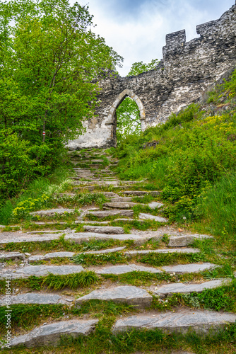 Entrance gate at Bezdez medieval Castle, Czech Republic