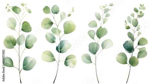 Green Leaf Bouquet Collection for Wedding Stationary and Greetings AI Generated