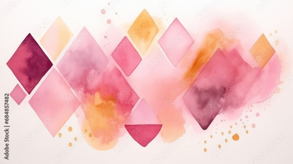 Abstract watercolor background. Hand-drawn illustration for your design. Generative AI