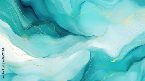 Marble blue abstract background. Liquid marble texture. illustration. Generative AI