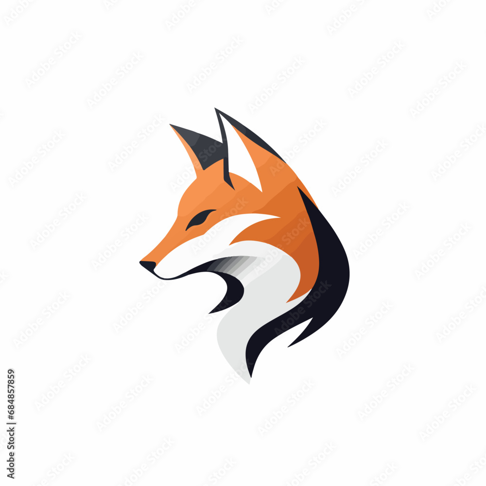 Fox in cartoon, doodle style. Isolated 2d vector illustration in logo, icon style, Eps 10. AI Generative
