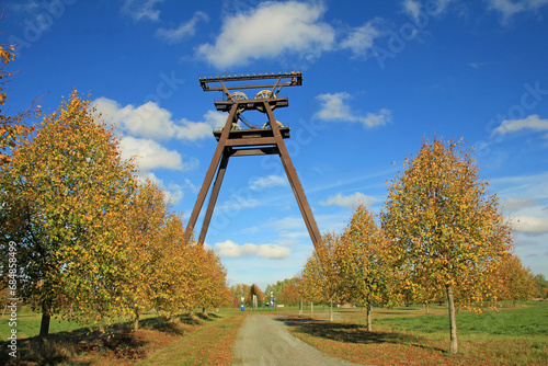 Shaft 403 headframe - industrial monument in the municipality of Löbichau photo
