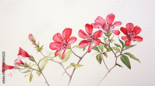 Vibrant Watercolor Depiction of the Gibraltar Campion AI Generated photo