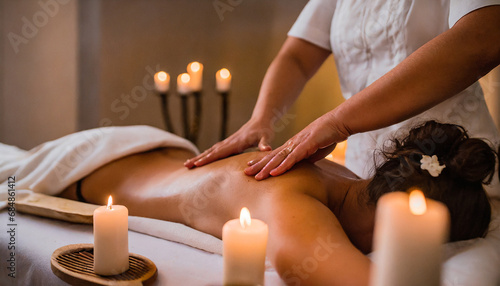 massaggio schiena relax centro benessere photo