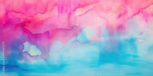 Vibrant Boho Watercolor Ink Gradient on Paper AI Generated
