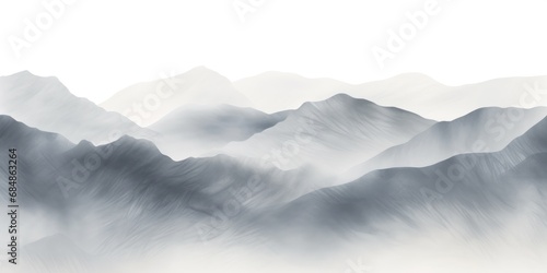 Subtle Textured Mountain Background with Modern Art Influence AI Generated