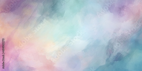 Calming Hues Aquarelle Textured Background with Subtle Splatter Details AI Generated
