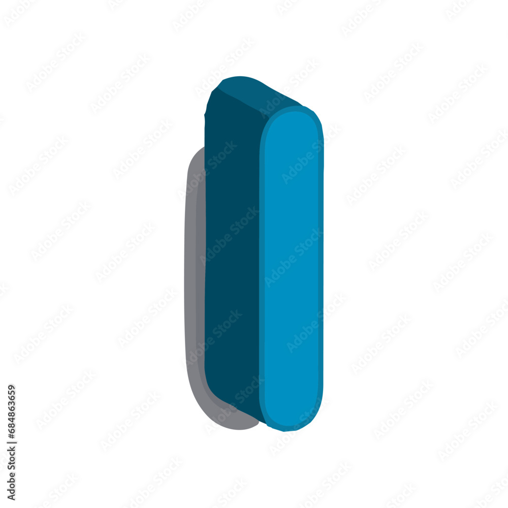 Letter I. 3D design vector Letter I. 3D design vector
